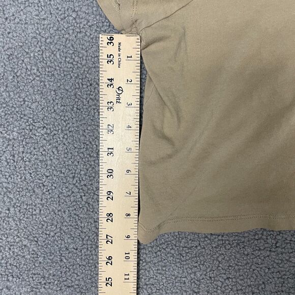 MADEWELL T-Shirt cropped Women's M Army Khaki Short Sleeve,‎ Stretchy Cotton - Picture 4 of 7